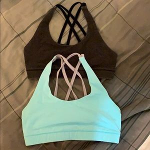 Strappy back sports bras